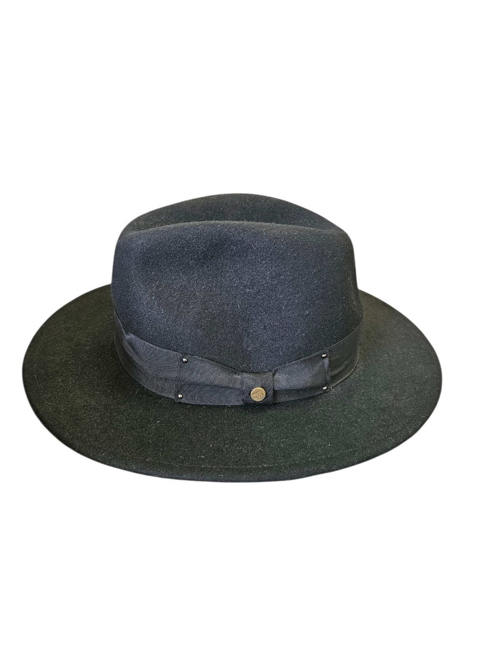 Men's Black Walrus Wool Fedora Hat